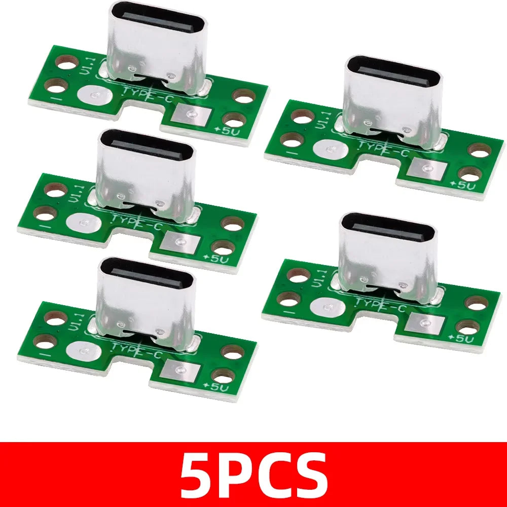 1 5 USB 3 C 16 Pin Test PCB Adapter Connector Socket Data Cable Zpaxo 5pcs 16p