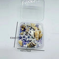 1Box Ocean Style Epoxy Resin Filling DIY Star Moon Conch Shaped Crystal Epoxy Resin Filling Nail Glitter Decorations Zpaxo purple S