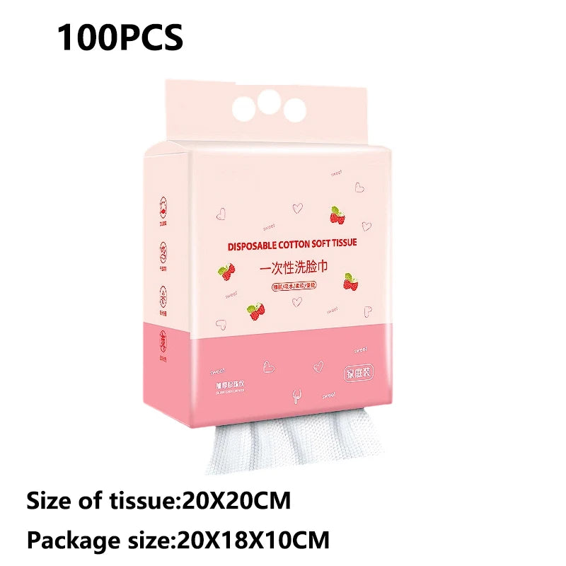 One-time use dry-wet dual-purpose facial cloth and towel for removing makeup. Hanging and extracting type. Wall-mounted. Househo Zpaxo 100pcs color b