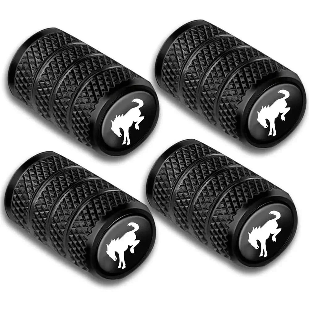 4-Pack Metal Tire Valve Stem Caps – Anti-Rust Universal Fit