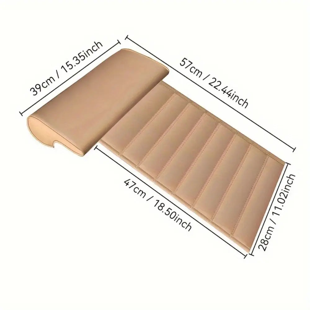 Leather Car Seat Extender Cushion Sweatproof Universal Leg Support Zpaxo