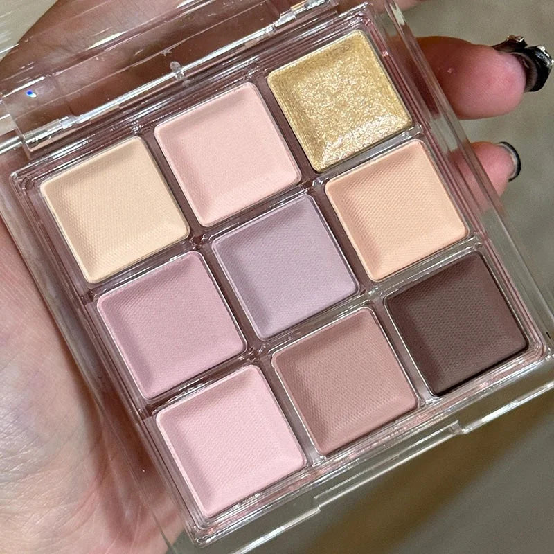 Black Pink Smoky Eye Shadow Palette Pearlescent Matte Chocolate Eyeshadow Palette Long Lasting Eyes Base Shade Powder Cosmetics Zpaxo