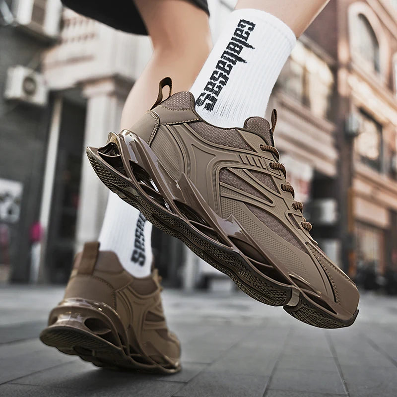 Men's Casual Sneakers Luxury Trainer Shoes Breathable Race Running