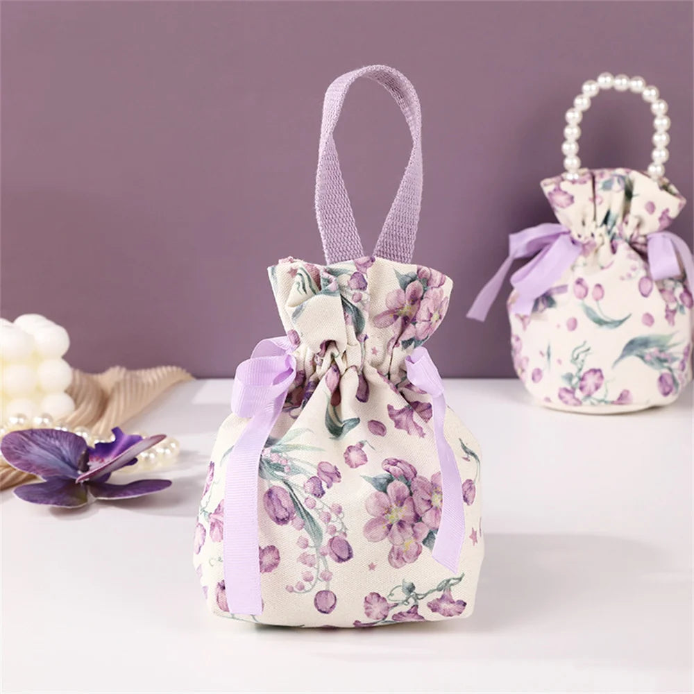 Canvas Drawstring Candy Gift Bags – Wedding & Party Favors