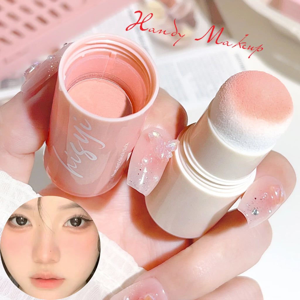 Cloud Soft Matte Blush Stick for a vibrant, brightening, natural bare makeup look, enhancing flawless skin tone Zpaxo