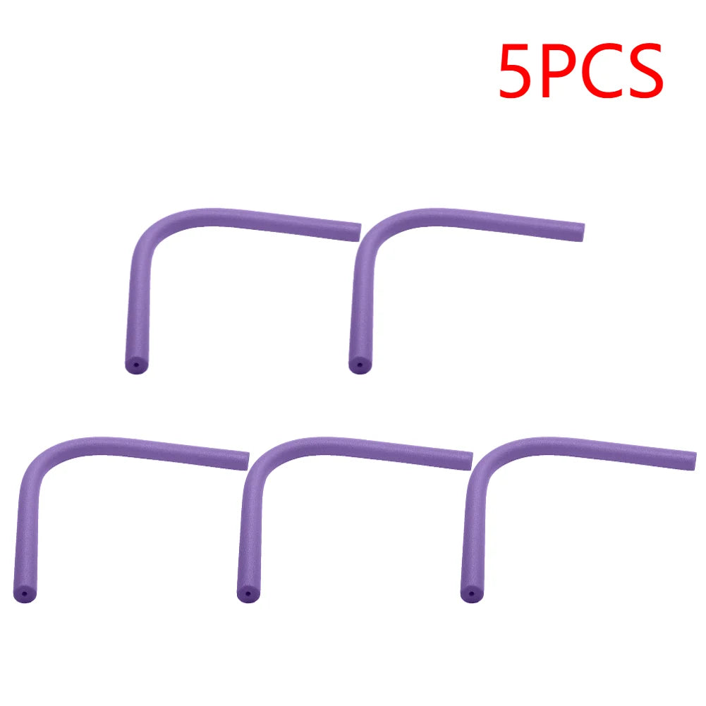 1/5PCS Portable Flexible EPE Learn Swimming Pool Noodle Water Float Floating Aid for Summer Swimming Aid Pool Underwater Scooter Zpaxo Purple Hollow 5PCS