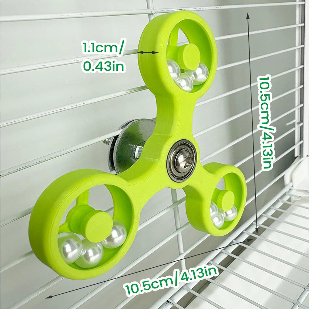 Bird Toys Interactive Rotating Spinner Wheel Cage Accessories