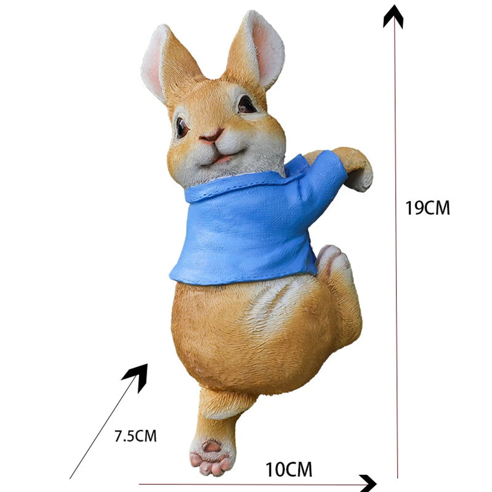 Cute Rabbit Creative Sculpture Garden Supplies Resin Landscape Crafts