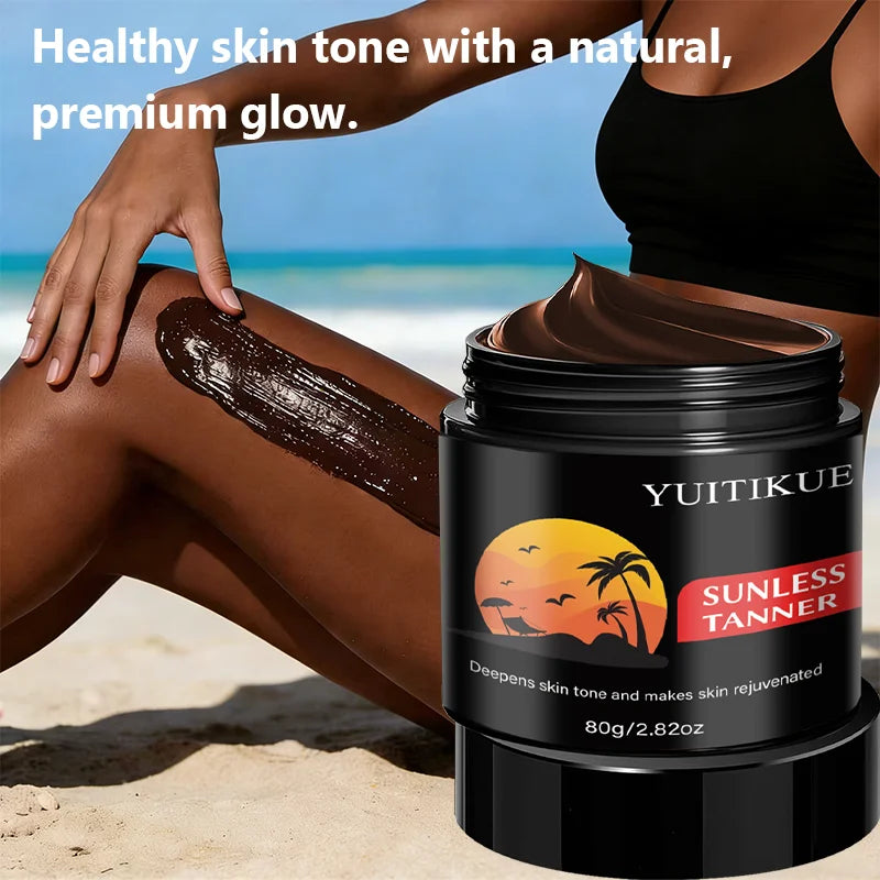 YUITIKUE Sunless Tanning Cream – Natural Self Tanner & Bronzer Self Tanning Cream Zpaxo