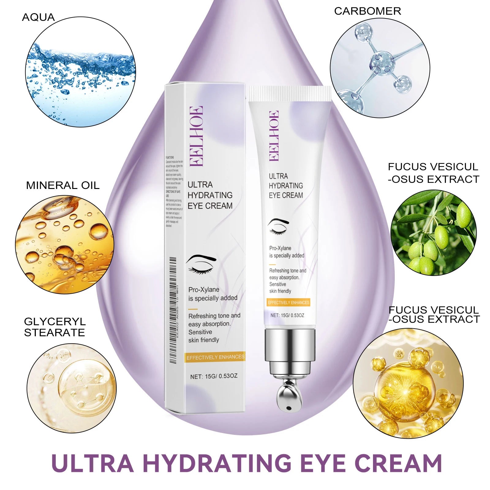 EELHOE Ultra Hydrating Eye Cream – Dark Circles & Wrinkles Eye Cream Zpaxo