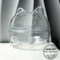 Capacity Transparent Shower Room Hamsters Small Pet Sand Bath Cage Zpaxo A3