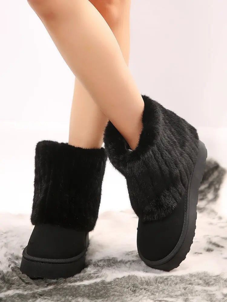 Winter Women's Warm Snow Boots Casual Shoes Thick Soled Fashion Zpaxo 37 image color 2