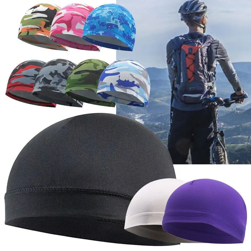 Quick Dry Helmet Cycling Cap Summer Anti-UV Anti-Sweat Sports Hat Motorcycle Bike Riding Bicycle Cycling Hat Unisex Inner Cap Zpaxo