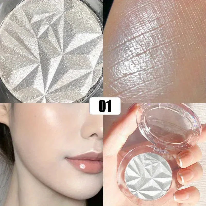 Brightening Glitter Highlighter Powder Face Shimmer Long Lasting Zpaxo 01