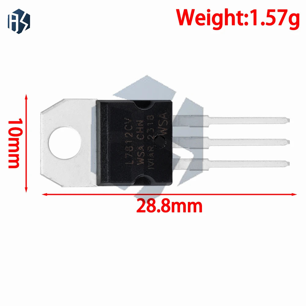 10 L7812CV 12V 1 5A Regulator 220 Compatible KA7812 MC7812 Zpaxo