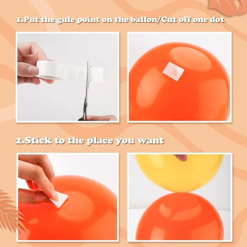 Balloon Glue Dot Adhesive Point Tape Double Sided Clear Sticky