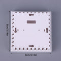 Plastic Junction Box Smoke Sensor Shell Power Enclosure Electronic Zpaxo White
