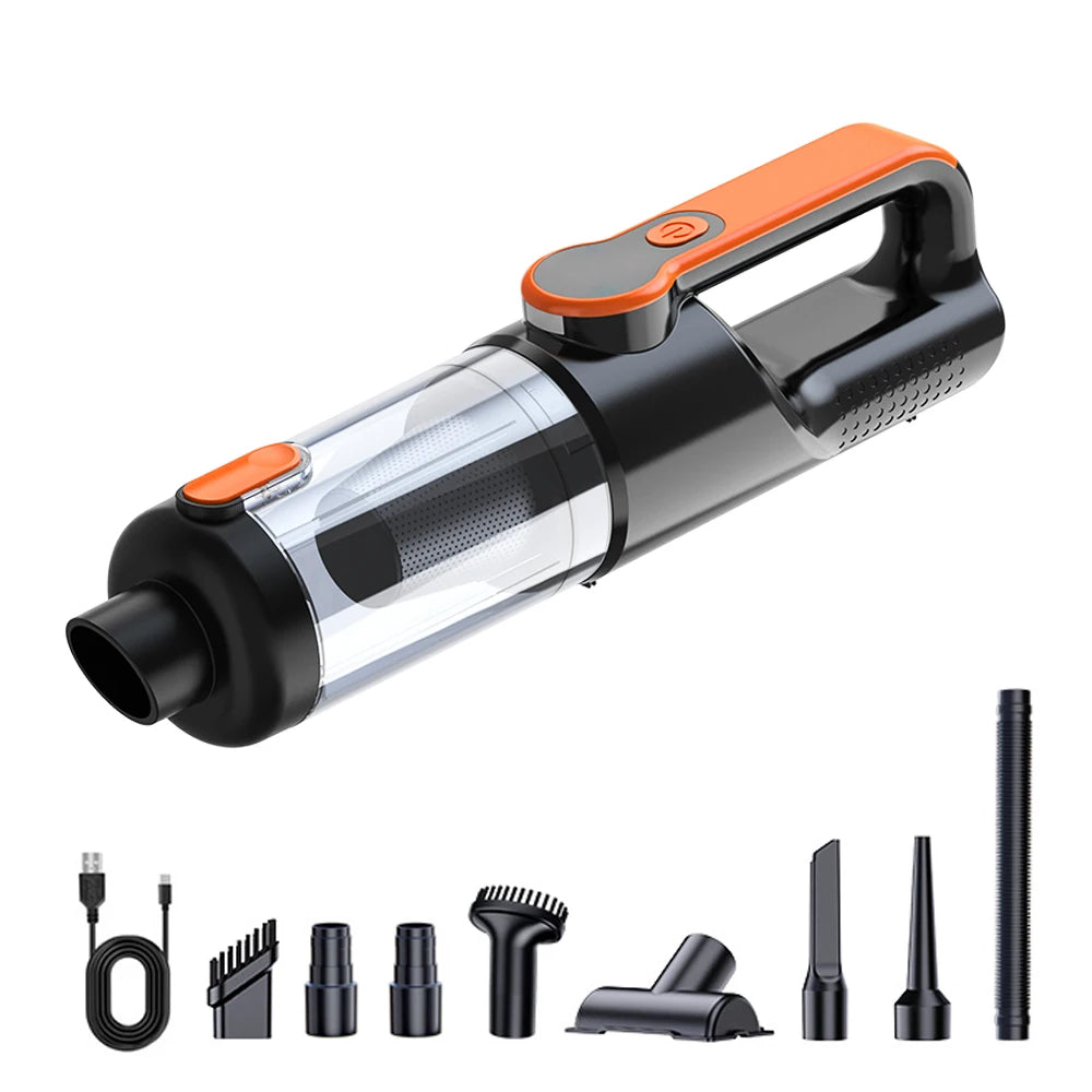 Car Vacuum Cleaner Handheld Wireless Portable One Button Dust Dump