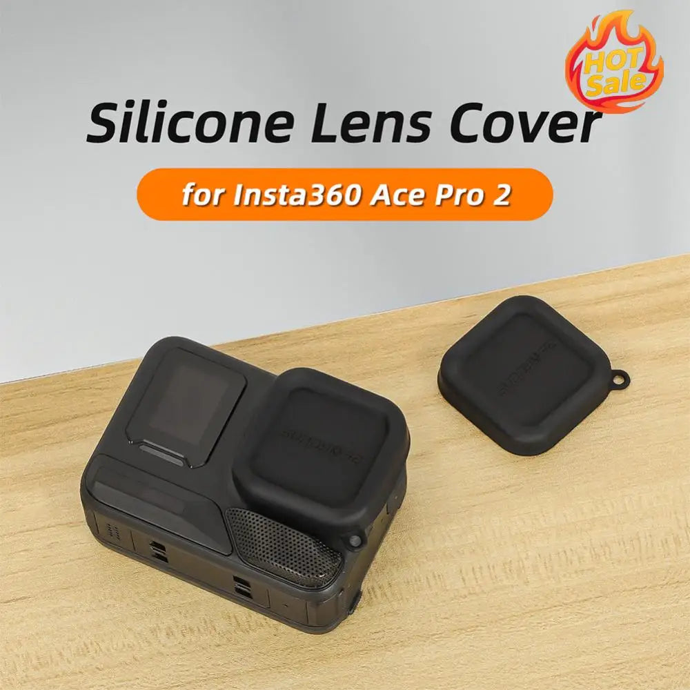 Silicone Lens Cap for Insta360 Ace Pro 2 Anti-Scratch Lens Protective Cover for Insta360 Ace Pro Accessories Zpaxo