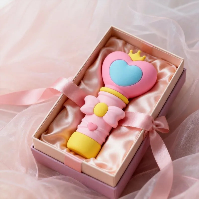 Portable Refillable Spray Bottle Heart Shaped Magic Wand Atomizer