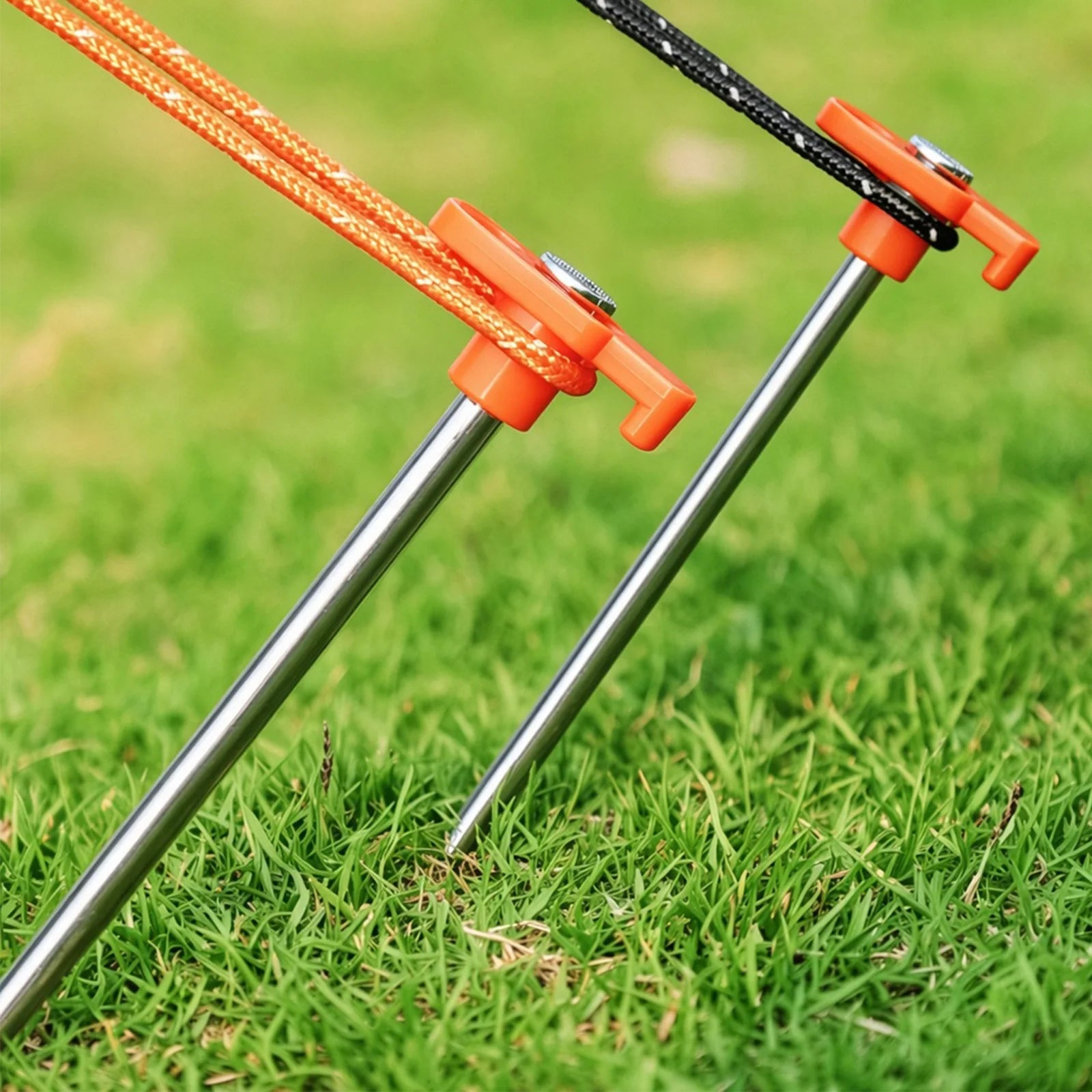 T-shaped Tent Stakes Non-slip Rust-proof Steel Canopy Anchors