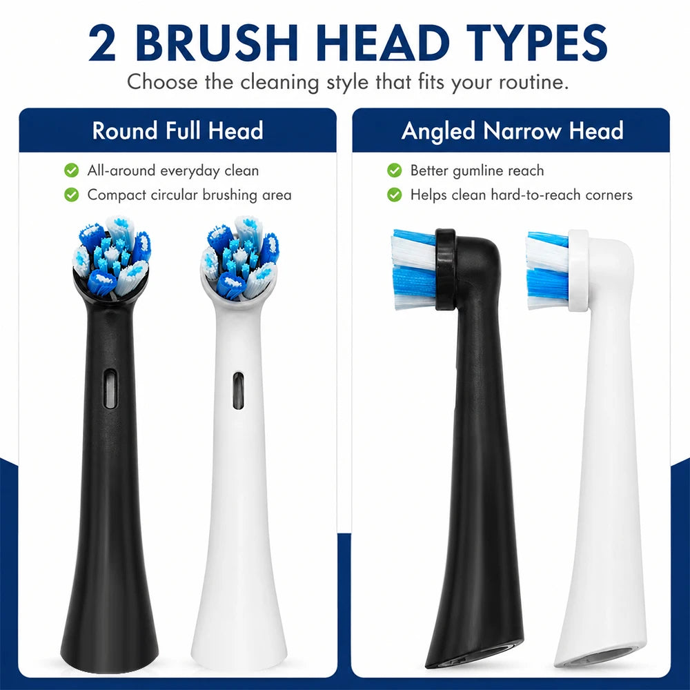 4 Electric Toothbrush Heads Replacement Compatible Oral-b Io Series 2 Zpaxo
