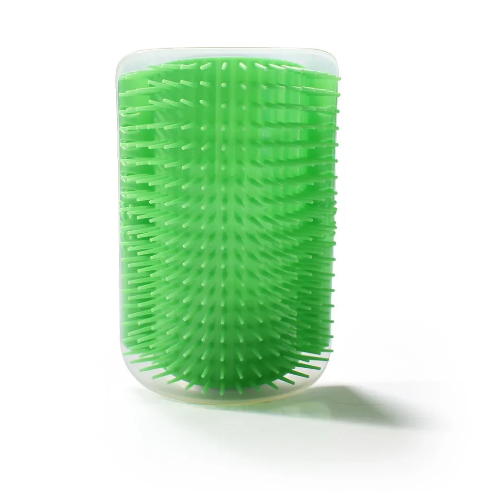 Pet Cat Corner Scratcher Massager Interactive Scratching Brush Comb