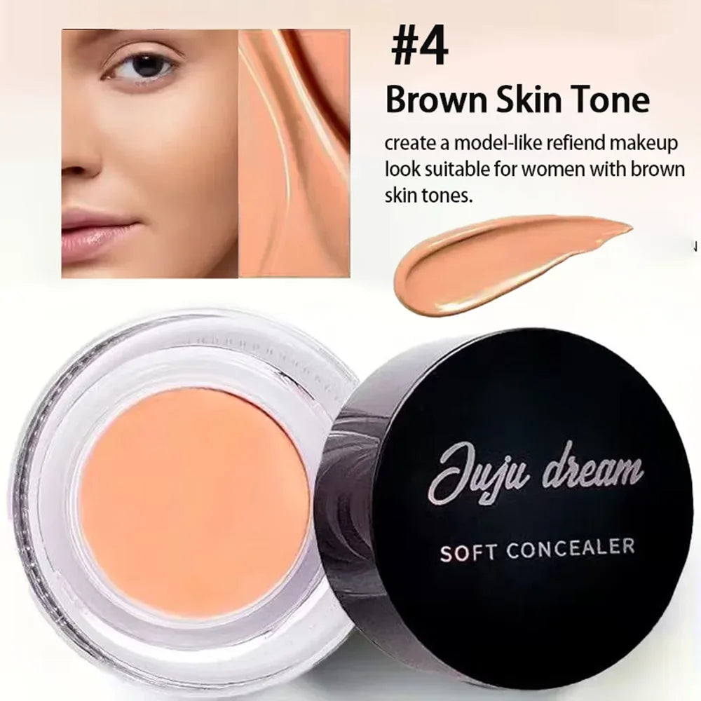 Full Coverage Waterproof Concealer – Hides Tattoos, Scars & Blemishes, Natural Matte Foundation for All Skin Tones, Long-Lasting Zpaxo Brown Skin
