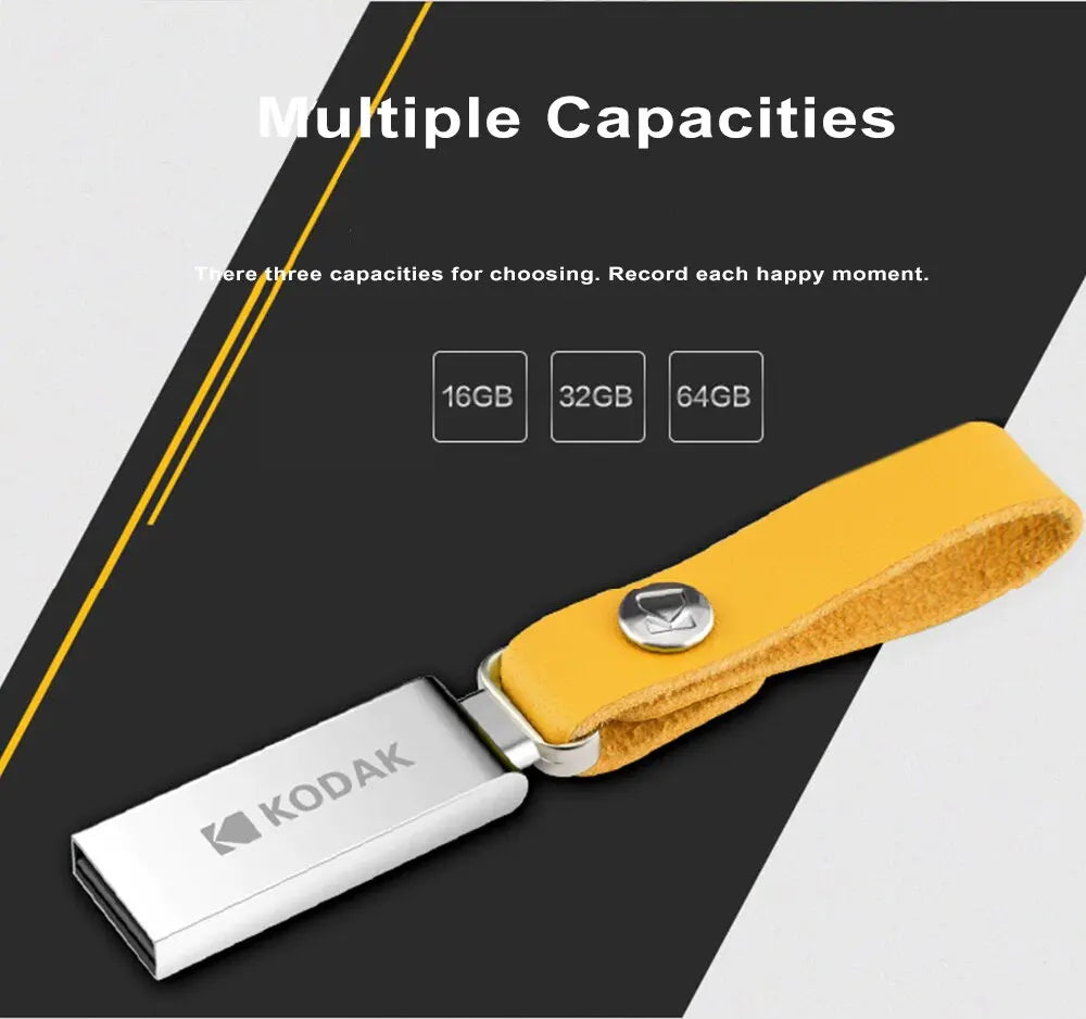 KODAK USB 2.0 Pen Drive 16GB 32GB 64GB K122 Metal USB Flash Drive Zpaxo