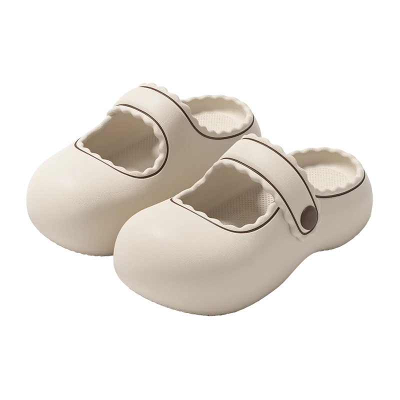 Women Mary Jane EVA Slippers Thick Sole Non Slip Summer Shoes Cute