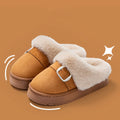 Winter Warm Fluffy Slippers Women Thick Sole Non Slip Plush House