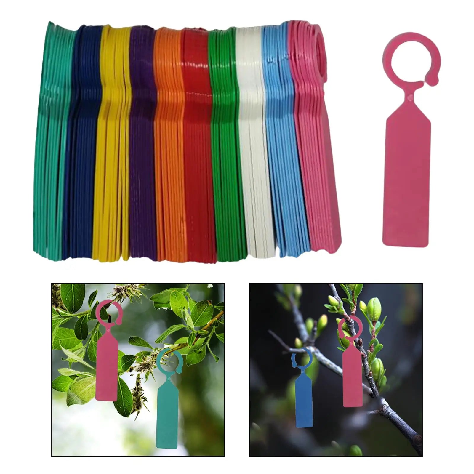 100Pcs Hanging Plants Tags Waterproof Durable Garden Plant Tree Tags for Nursery Vegetable Potted Plants Trees Gardening Zpaxo Default Title
