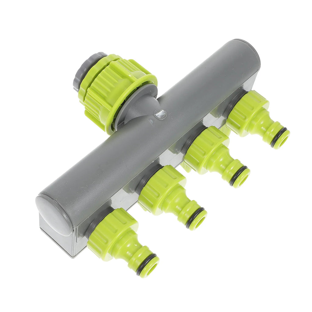 4 Way Hose Splitter Heavy Duty ABS Garden Hose Adapter Connector Water Manifold for Sprinkler Valve Control 4 Way Y Adapter Zpaxo