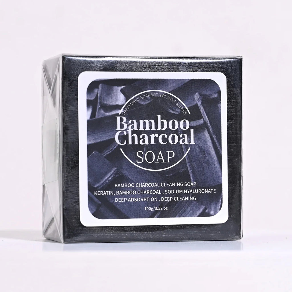 Bamboo Charcoal Handmade Soap – Deep Cleanse Face & Body Handmade Bar Soap Zpaxo