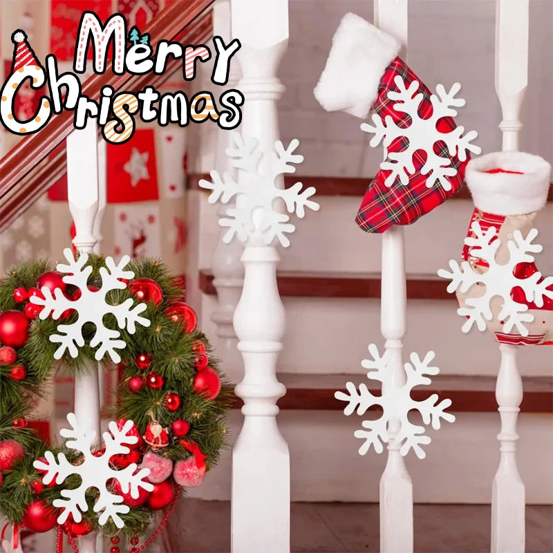 Christmas Decoration Foam Snowflake Ornament Tree Hanging Holiday
