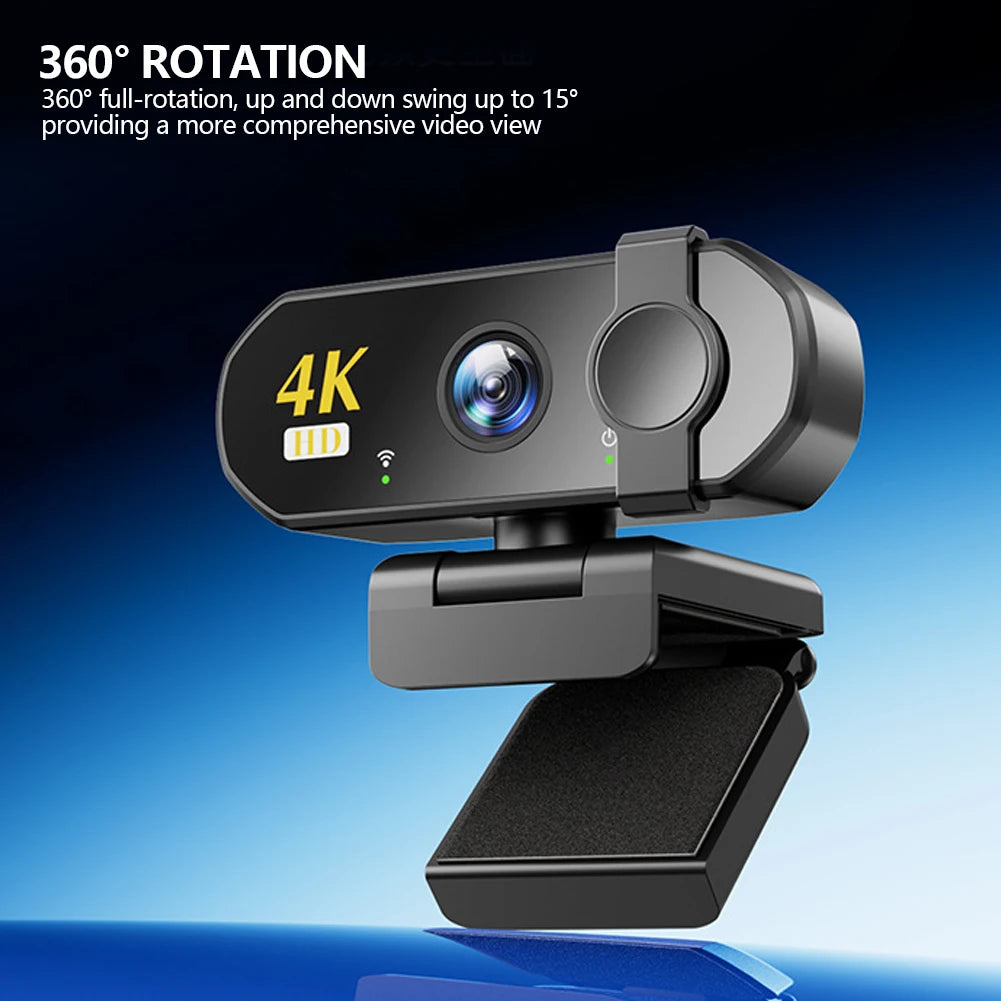 Fanmuran 4K USB Webcam – Auto-Focus, 120° Wide Angle 4K USB Webcam Zpaxo