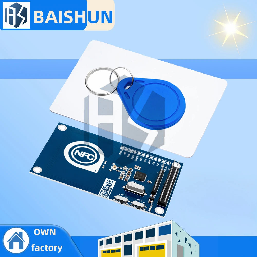 13.56MHz PN532 Precise NFC Module: Compatible with Arduino & Raspberry Pi – Read/Write NFC Card Function Zpaxo 10pcs
