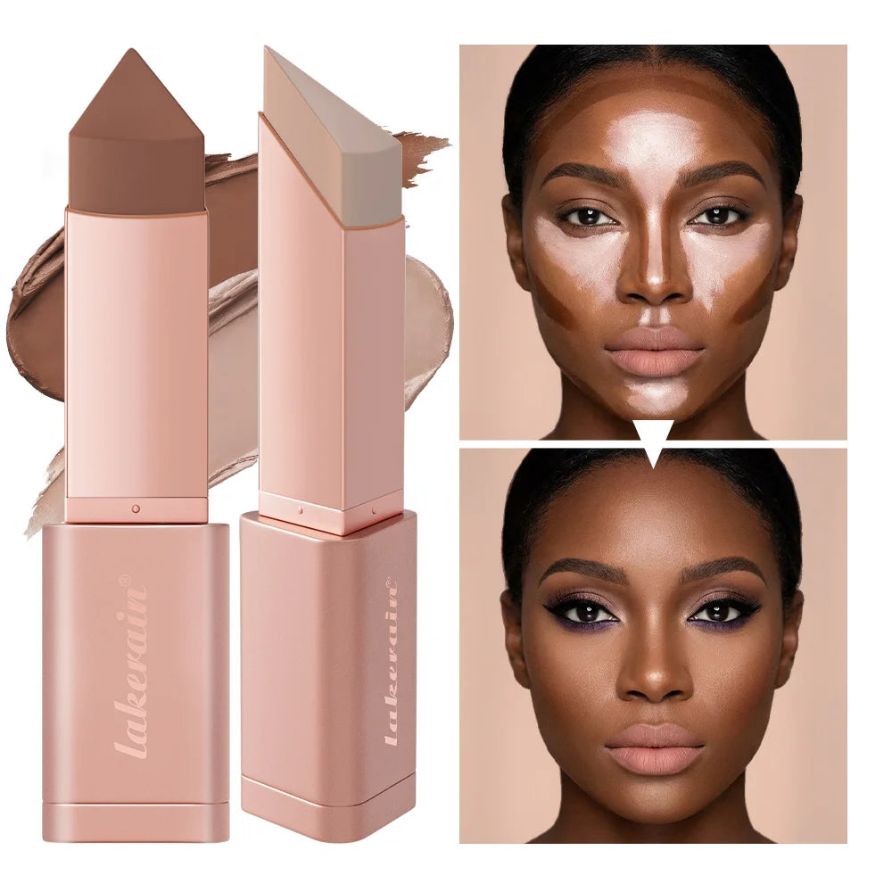 Cream Bronzer Stick and Contour Stick 2-in-1 bronzing and contouring instant depth & dimension to the face flawlessly over base Zpaxo