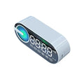 USB Charging Radio Alarm Clock RGB Portable Bluetooth Speaker FM Large Display Mute Mirror Digital Bedroom Room Office Decktops Zpaxo White