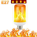 B22/E27 LED Flame Effect Bulb – 4 Modes Flickering Fire Simulation Light for Home, Garden, Party, Bar, Festival & Outdoor Decor Zpaxo E27 4Modes D