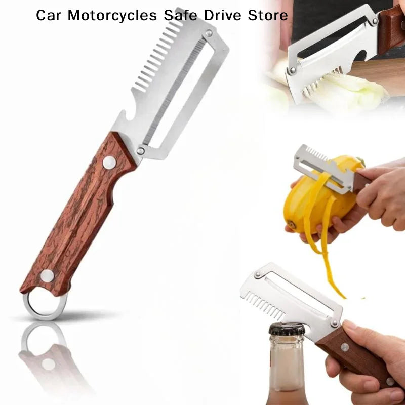 CM3-in-1 Vegetable Fruit Peeler Kitchen Bottle Opener Storage Hanging