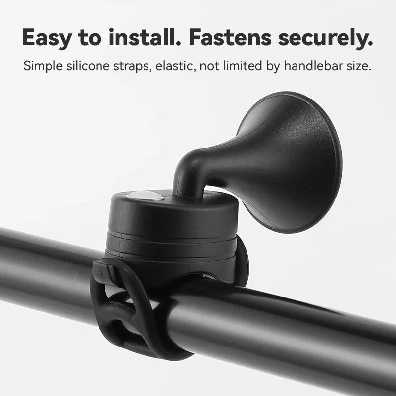 Bicycle Electronic Horn E-Bike Horn 120dB Loud Warning Sound USB Rechargeable IPX4 Waterproof Scooter Road Mountain Bike Bell Zpaxo
