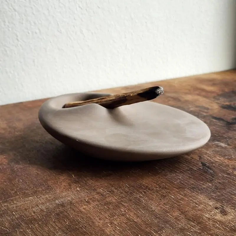 Palo Santo Holder Practical Ceramic Sage Incense Burner Handcrafted