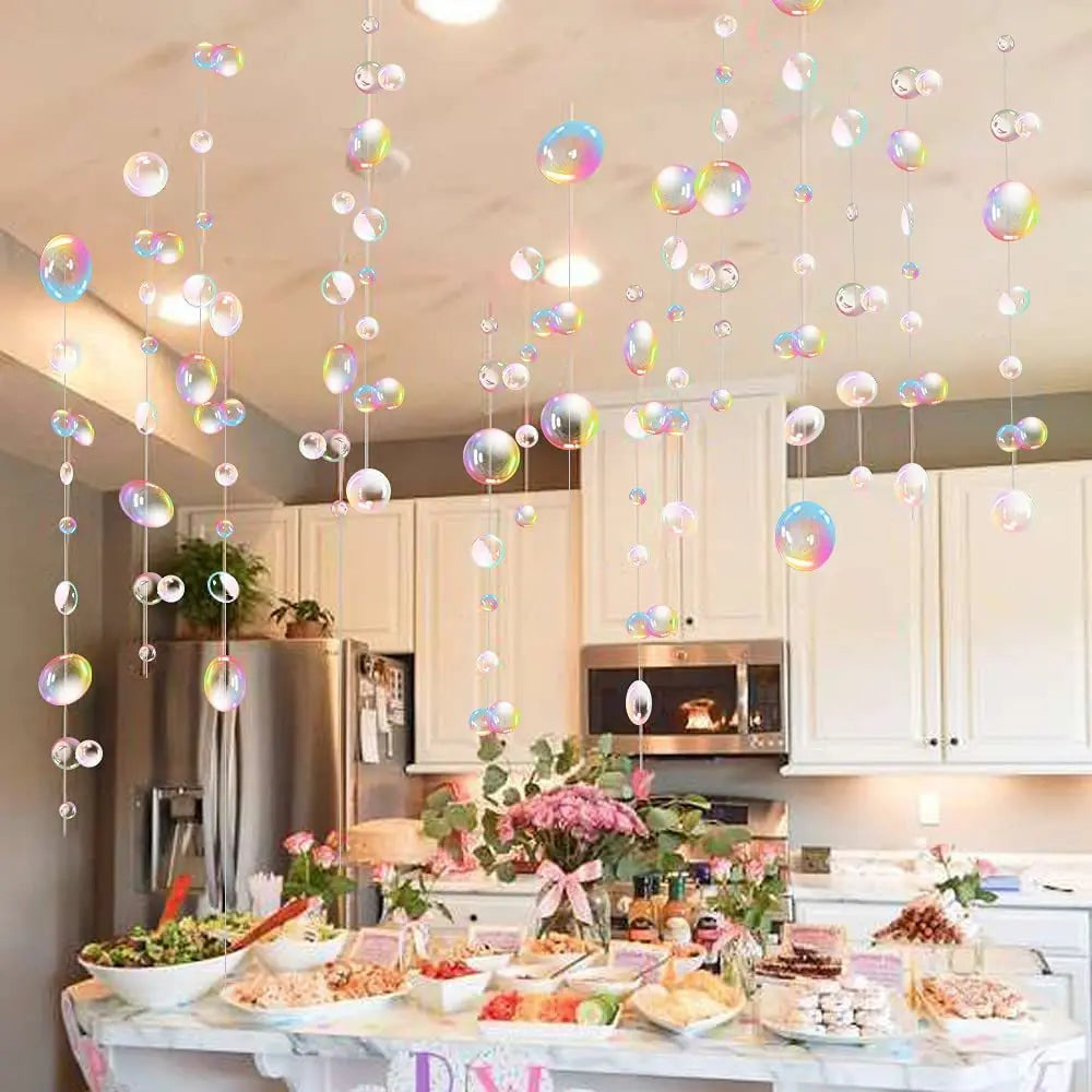 2M Colorful Bubble Garlands Ocean Themed Party Hanging Banner Under