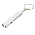 Emergency Whistle Keychain Outdoor Survival 2 Tube Dog Training