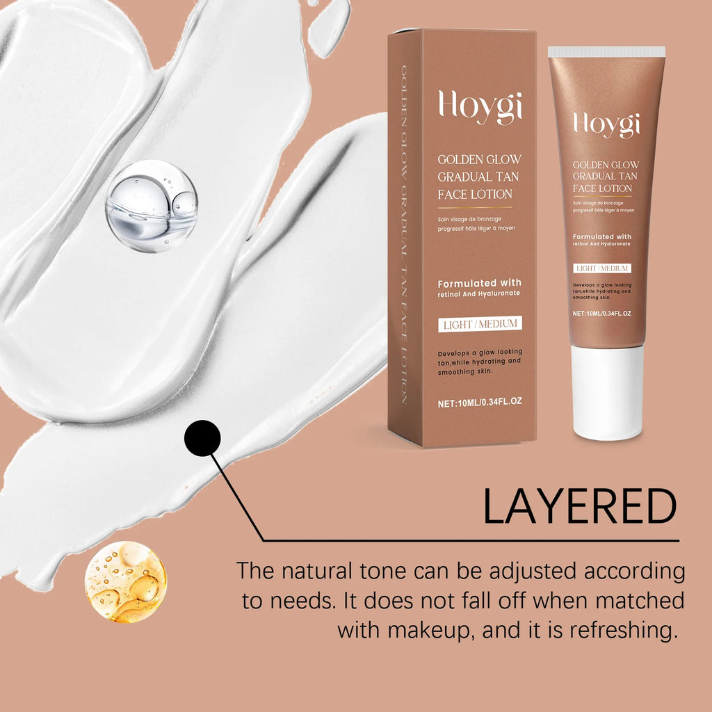 Self-Tanning Lotion Sunless Self Tanner for Face Body Waterproof Long-Lasting Glow Body Bronzer Even Skin Tone Bronzing Lotion Zpaxo