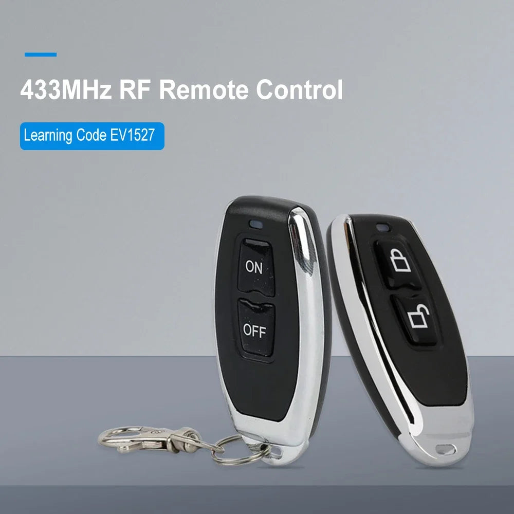 Universal RF Transmitter Copy Clone 433 Mhz Remote Controls Wireless for Switch DC 12V relay Receiver Module For Garge Electric Zpaxo