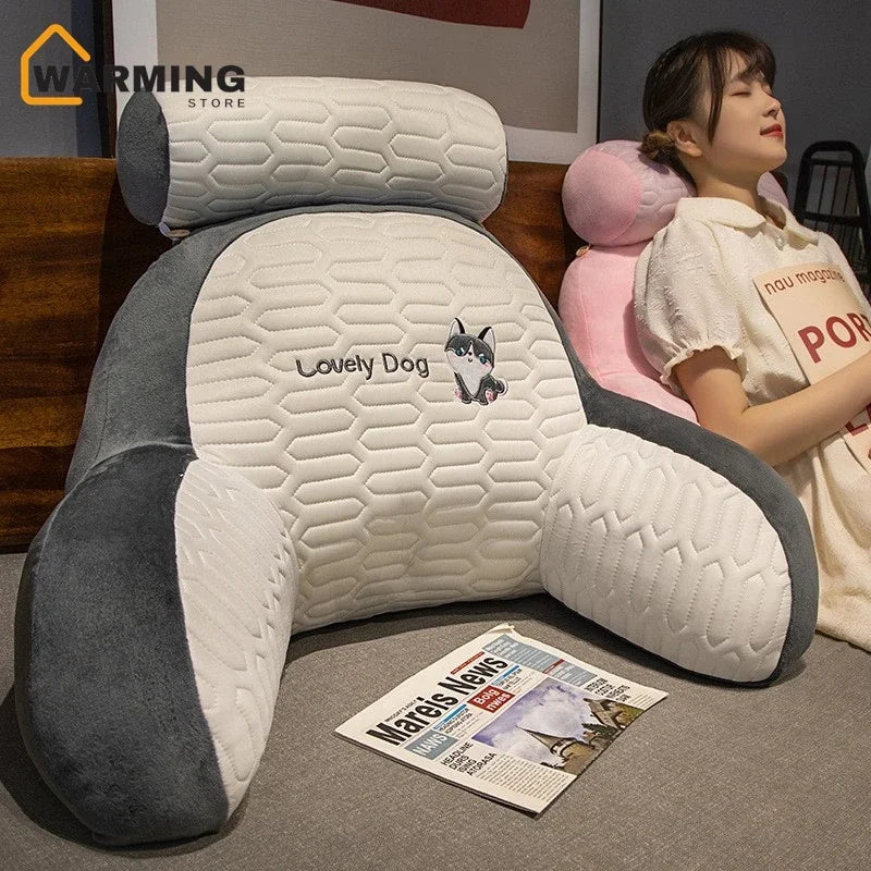Warming Latex Headboard Cushion Soft Bag Waist Support Pillow Large