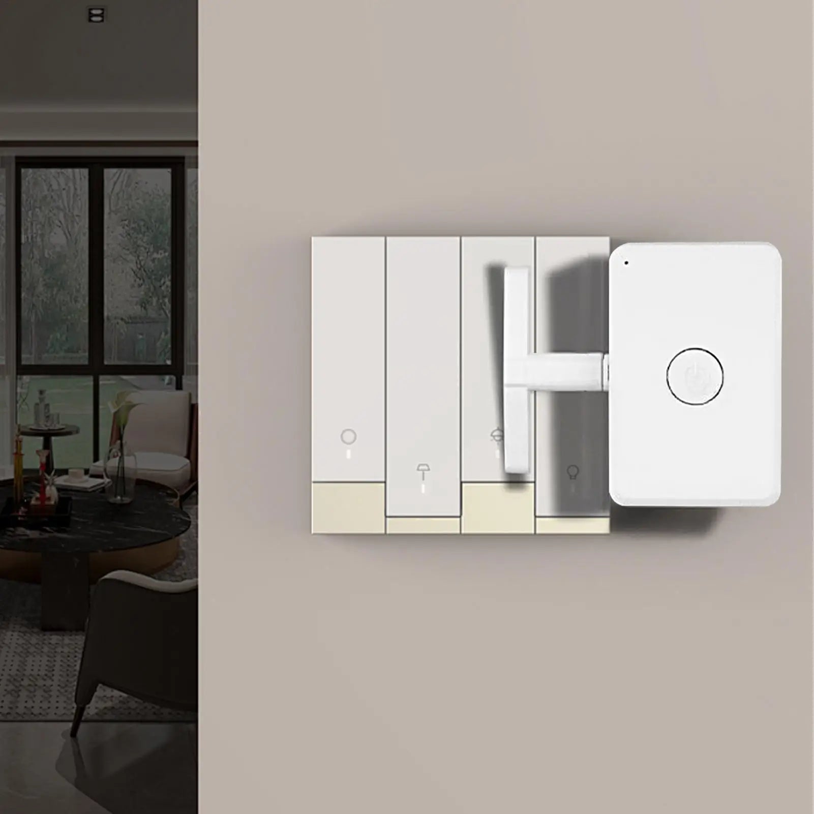 Smart Buttons Wireless Smart Button 10M Range Remote Controller Dimmer Lights Artifact Automation for Dormitory Room Car Door Zpaxo