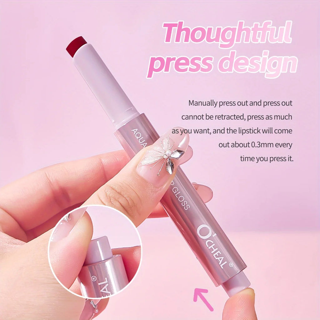 Light-holding mirror solid lip gloss, water-gloss mirror lip glaze, not easy to stick to the cup Zpaxo